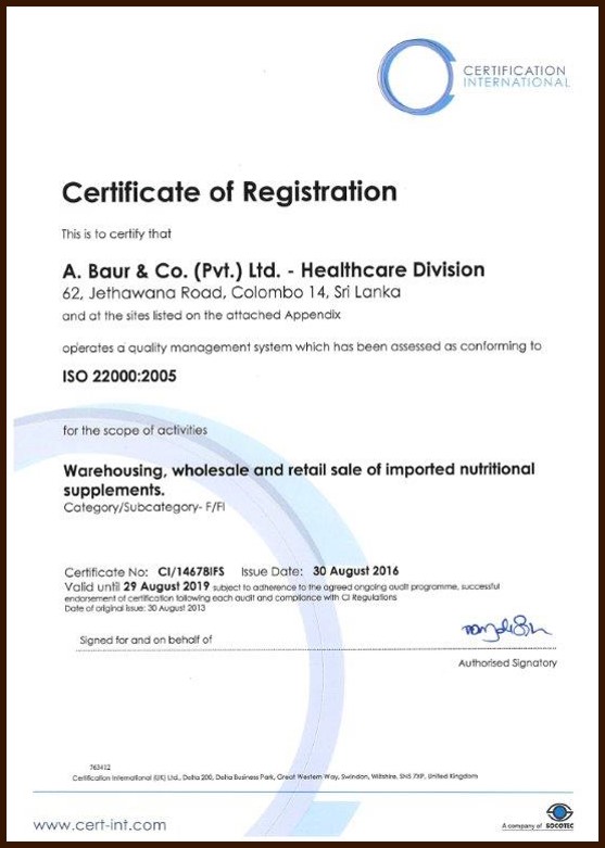 ISO Certificates